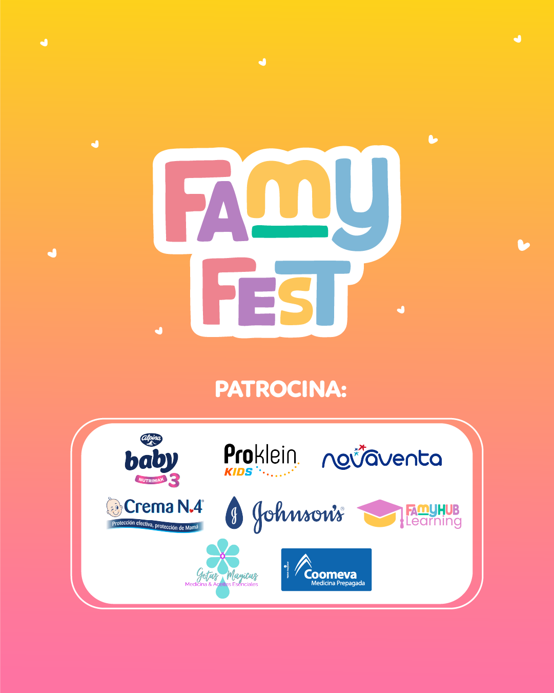 Marcas patrocinadoras de FamyFest Bogotá 2026